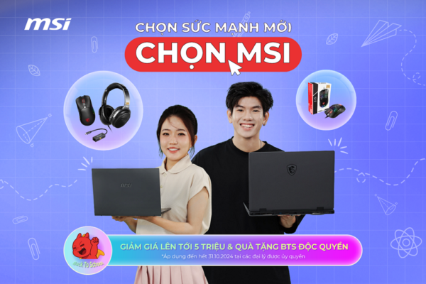 MSI triển khai chương trình khuyến mại laptop mùa tựu trường 2024