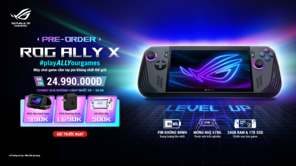 ROG Ally X chính thức cho đặt hàng trước tại Việt Nam