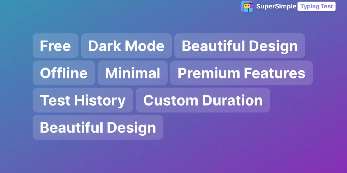 SuperSimple Typing Test