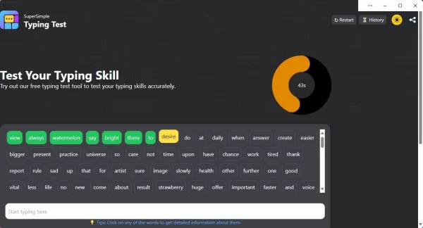 SuperSimple Typing Test 3