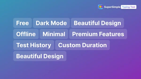 SuperSimple Typing Test