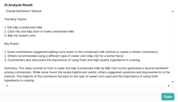 YouTube Comment Finder And AI Analysis 3