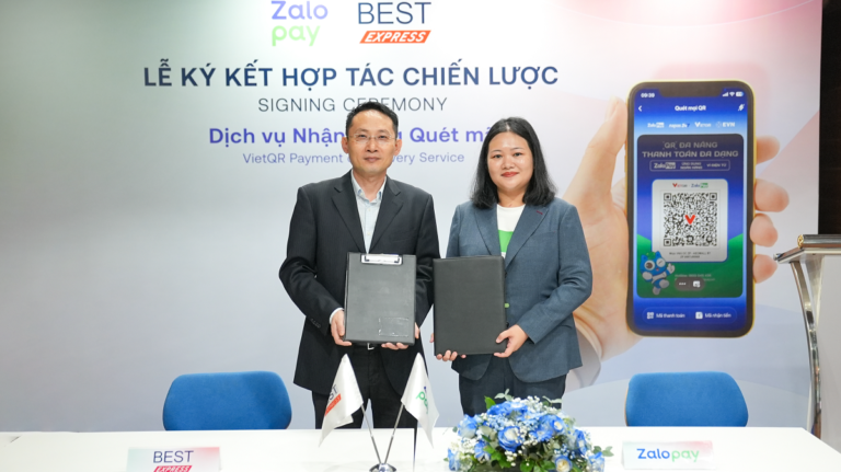 Mã QR đa năng Zalopay được triển khai cho các đơn hàng thu hộ COD của BEST Express