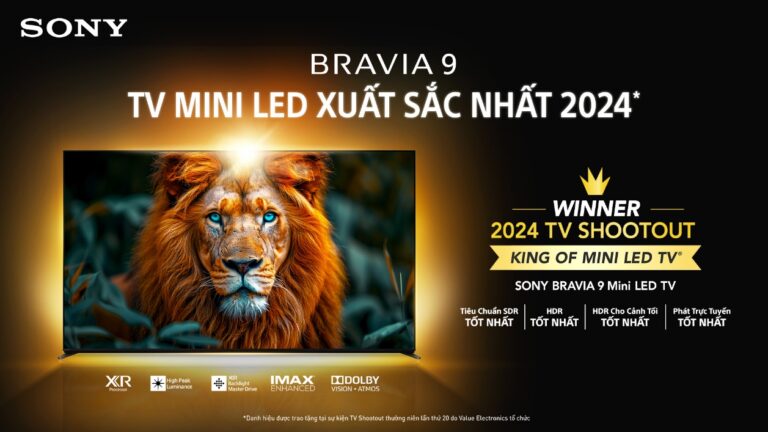 Sony giành hai giải thưởng “King of TV 2024” tại TV Shootout lần thứ 20