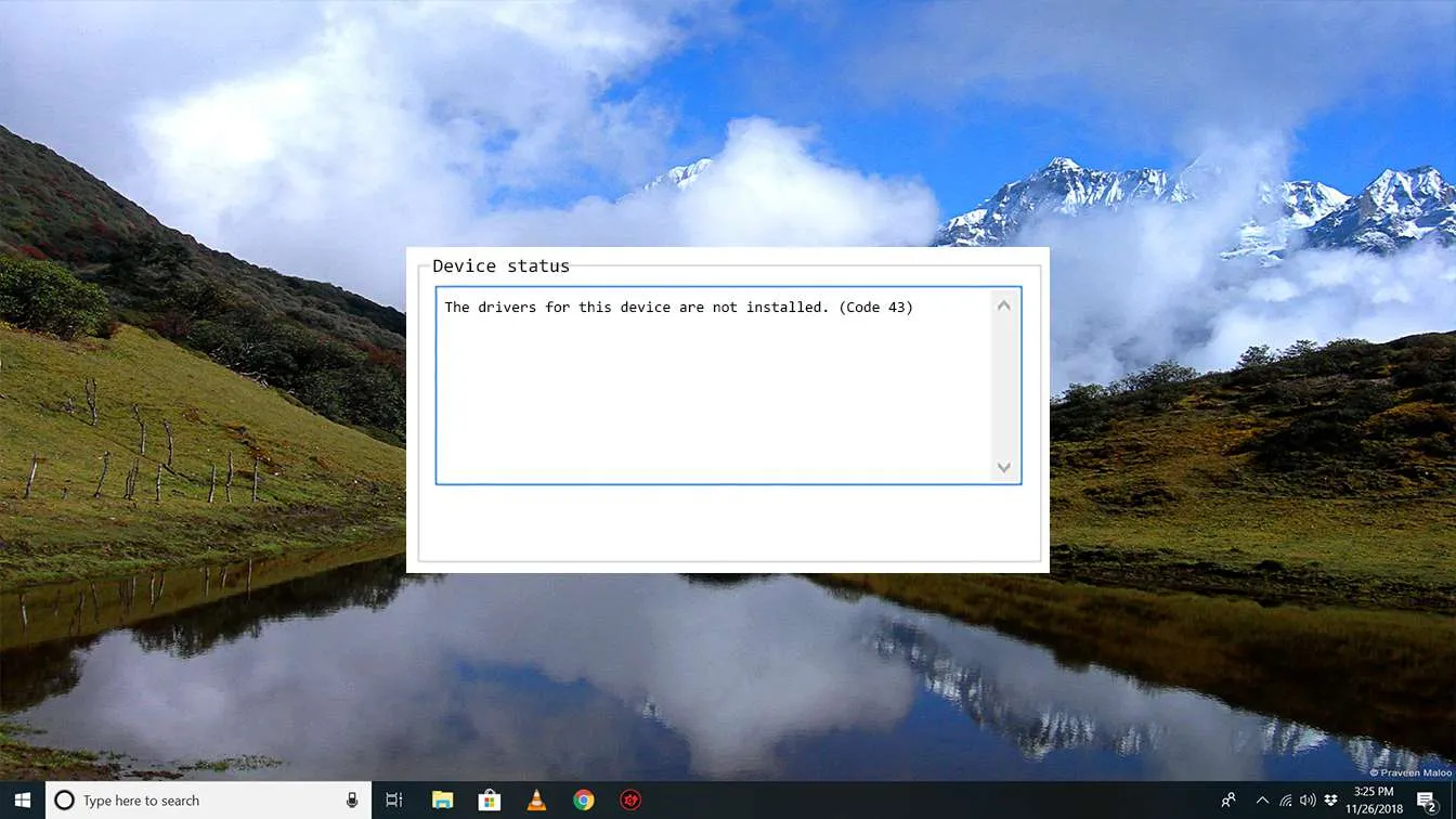 Hướng dẫn khắc phục lỗi code 43 trên Windows