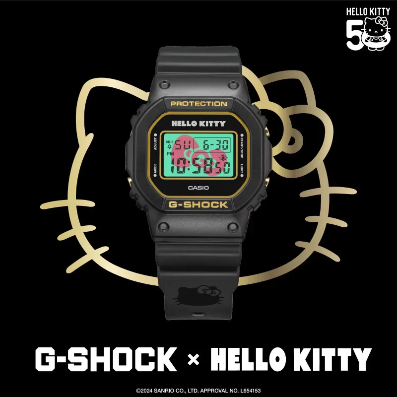 Casio và Hello Kitty kỷ niệm 50 năm G-Shock bằng chiếc đồng hồ đặc biệt