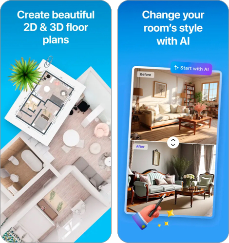 Room Planner Home Design 3D LiDAR app