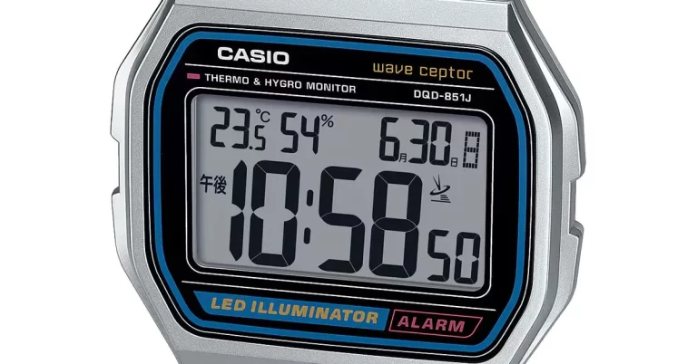 Đồng hồ để bàn Casio nhật với thiết kế cổ điển kết hợp hiện đại