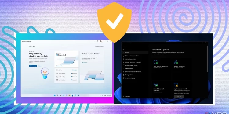 So sánh giữa Windows Security và Microsoft Defender