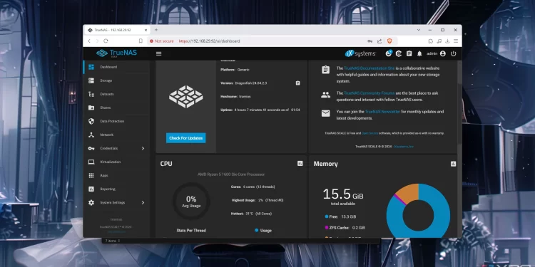 TrueNAS Scale: Xây dựng NAS của riêng bạn