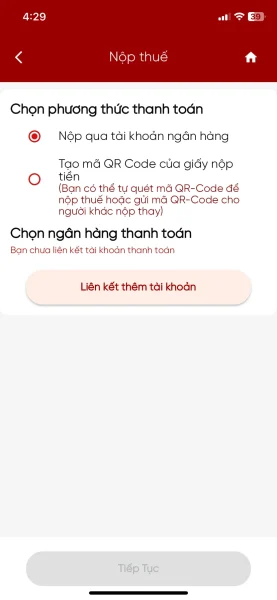 Cách đóng tiền thuế kinh doanh TMĐT trên eTax Mobile 4