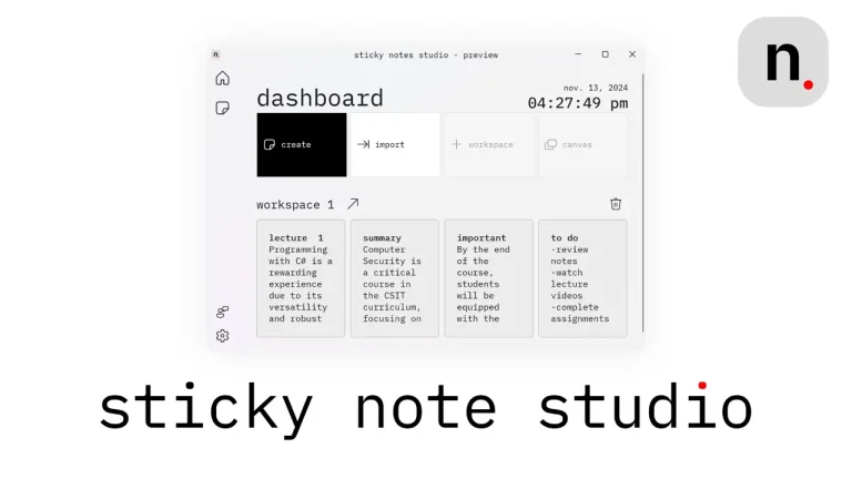 Sticky Notes Studio: Ghi chú xịn hơn Notepad với đính kèm file