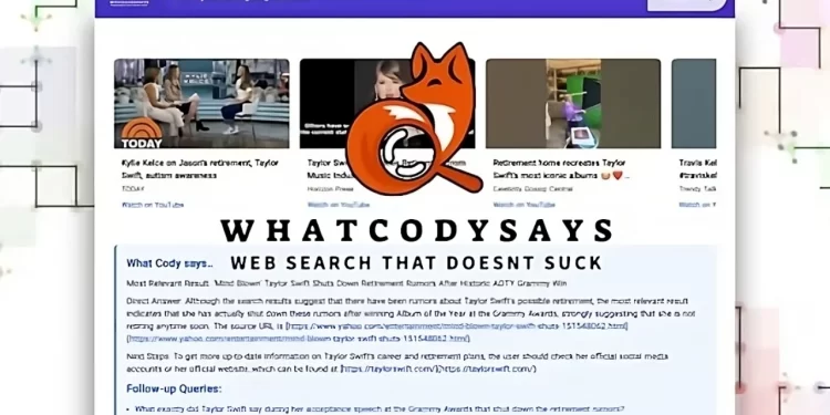 Tìm kiếm web với AI cùng WhatCodySays