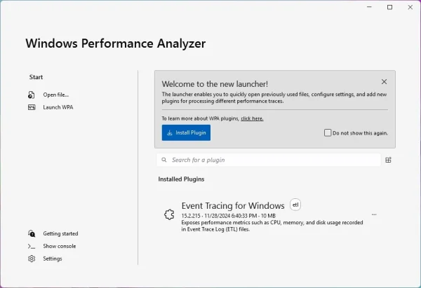Windows Performance Analyzer 1