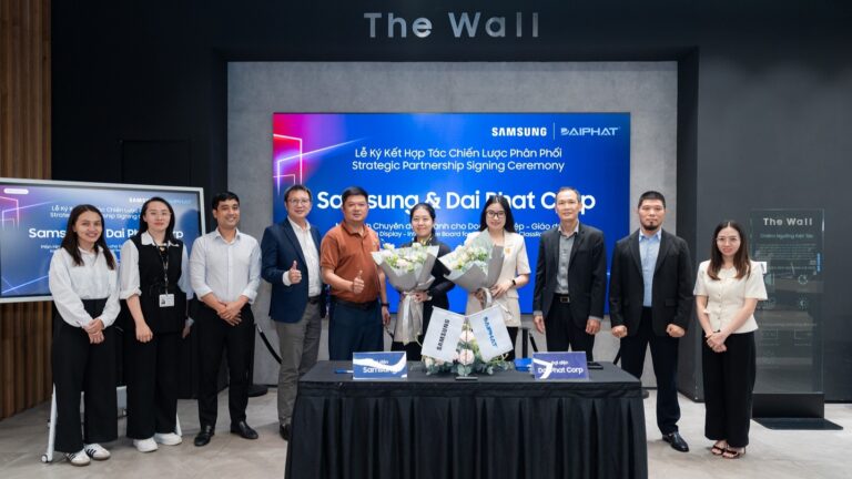 Samsung và Đại Phát hợp tác đưa giải pháp màn hình tương tác WAD Series vào lĩnh vực giáo dục