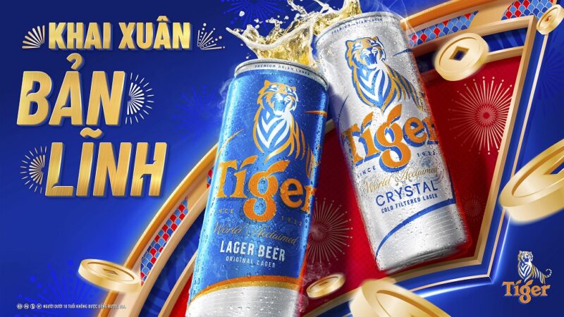Tiger Beer chuyển mình bản lĩnh với diện mạo mới