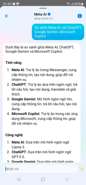 Cách sử dụng Meta AI trong Facebook Messenger 3