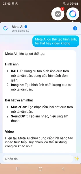 Cách sử dụng Meta AI trong Facebook Messenger 5