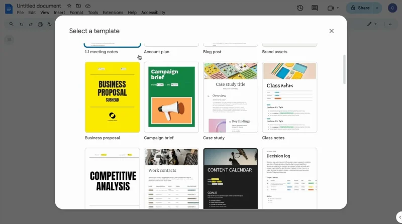 Google Docs ra mắt bộ template mới đem đến sự hiện đại cho tài liệu