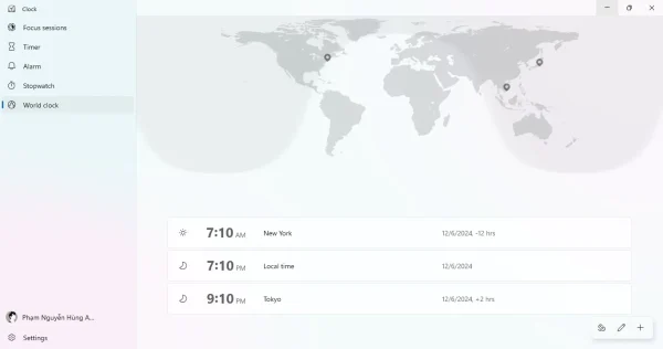 Windows Clock trên Windows 11 bulid 24H2 có gì mới 7