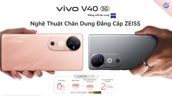 vivo ra mắt và mở bán vivo V40 5G từ 1/12