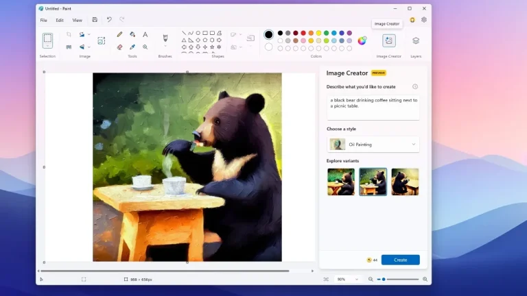 Dùng thử Image Creator trong Microsoft Paint