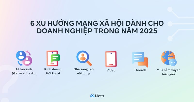 6 xu hướng mạng xã hội dành cho doanh nghiệp Việt Nam trong năm 2025