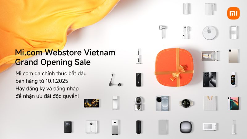 Xiaomi ra mắt website bán hàng trực tuyến tại Việt Nam, nhiều ưu đãi hấp dẫn trong tháng đầu
