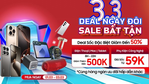 Deal ngày đôi tại Di Động Việt: Điện thoại giảm đến 11 triệu đồng, loạt phụ kiện chính hãng chỉ từ 59 nghìn đồng