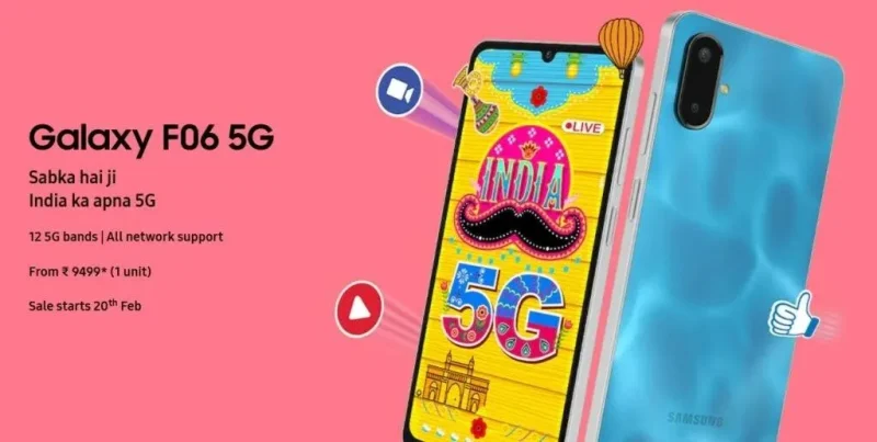 Samsung Galaxy F06 5G chính thức ra mắt với giá 9,499 Rs, hứa hẹn 4 năm nâng cấp OS