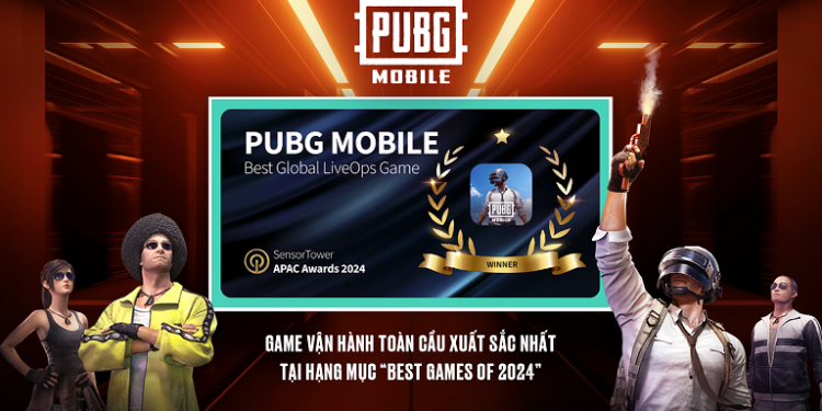 VNGGames & PUBG MOBILE nhận giải thưởng Sensor Tower APAC