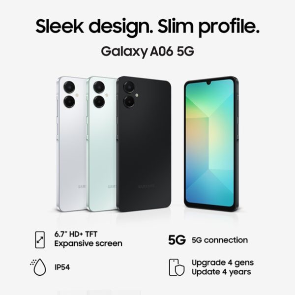 Samsung Galaxy A06 5G giá khởi điểm 3.49 triệu đồng, mở bán từ 28/3