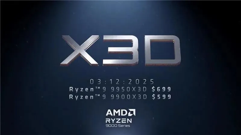 AMD công bố bộ vi xử lý Ryzen 9 X3D mới vào ngày 12 tháng 3