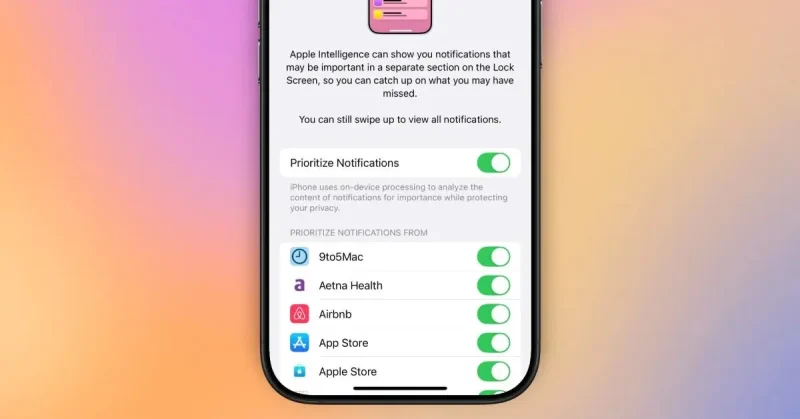iOS 18.4 beta 2 giúp chọn ứng dụng xứng đáng với thông báo ưu tiên