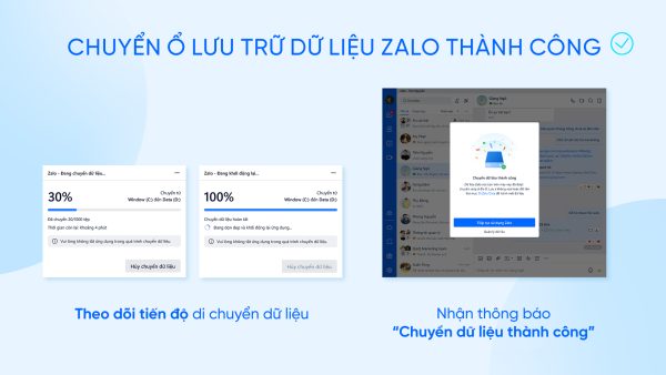 Zalo ra mắt tính năng chuyển ổ lưu trữ dữ liệu ngay trên nền tảng