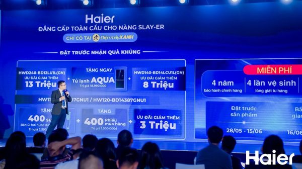 Haier chính thức gia nhập thị trường Việt Nam, trở thành đối tác chiến lược toàn diện đặc quyền cùng Điện Máy Xanh