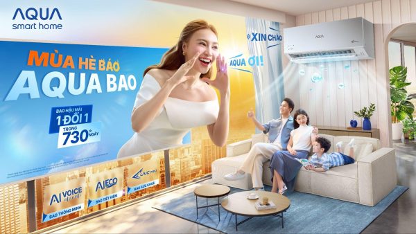 AQUA ra mắt điều hòa thông minh AQUA UV VOICE, bảo hành “1 đổi 1 trong 730 ngày” cùng nhiều chương trình khuyến mại hè hấp dẫn
