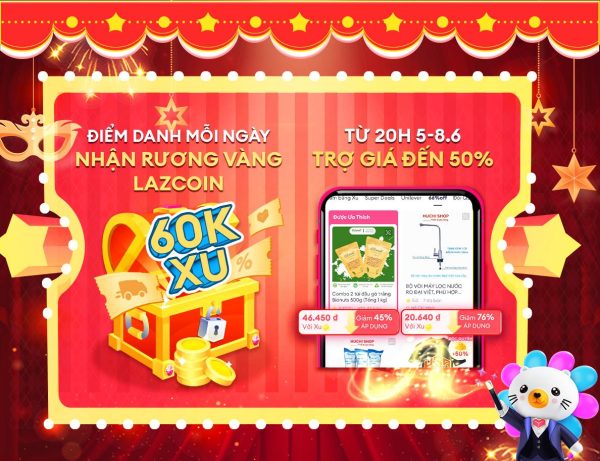 Lazada tung loạt ưu đãi đậm sâu dịp 6.6