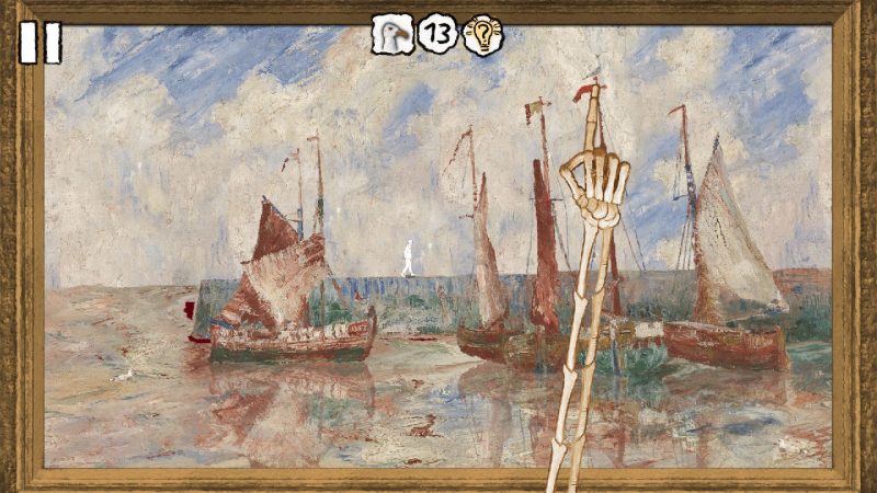 [Ảnh chụp một câu đố trong game]