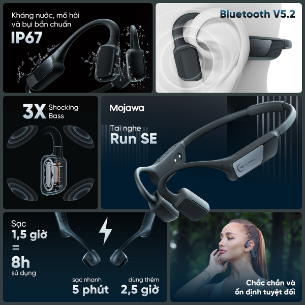Mojawa ra mắt bộ đôi tai nghe dẫn truyền xương HaptiFit Terra và Run SE