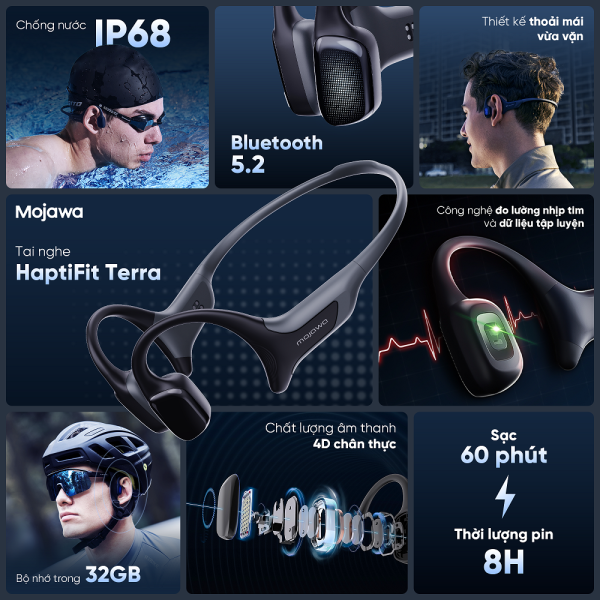 Mojawa ra mắt bộ đôi tai nghe dẫn truyền xương HaptiFit Terra và Run SE
