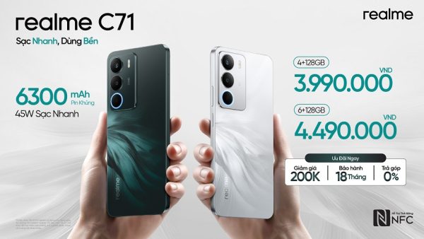 realme C71 chính thức ra mắt tại Việt Nam