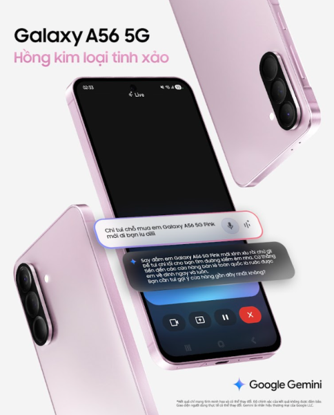 Samsung ra mắt Galaxy A56 5G màu hồng mới và sự kiện Meet & Greet cùng HIEUTHUHAI