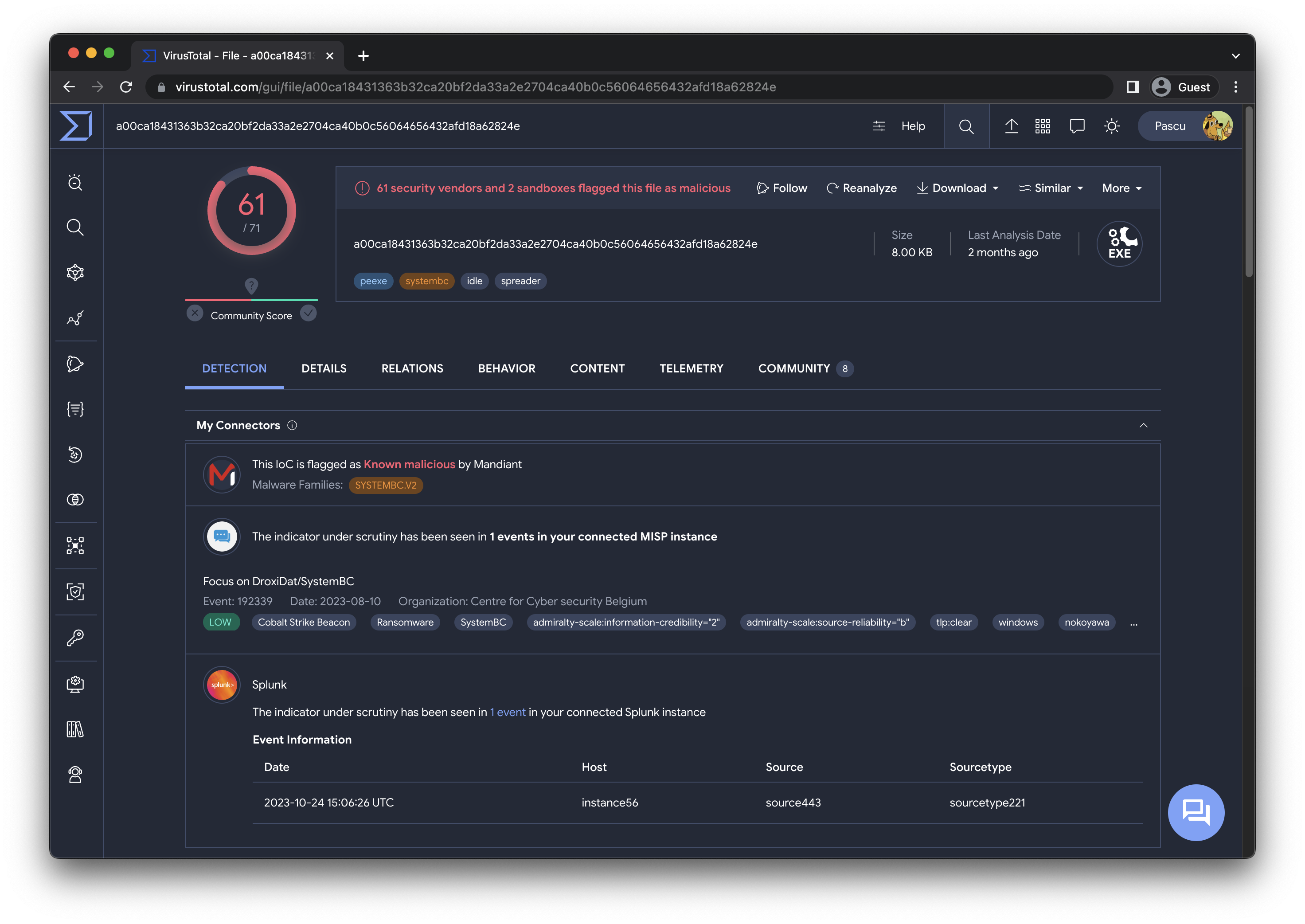 Unifying threat context with VirusTotal connectors ~ VirusTotal Blog