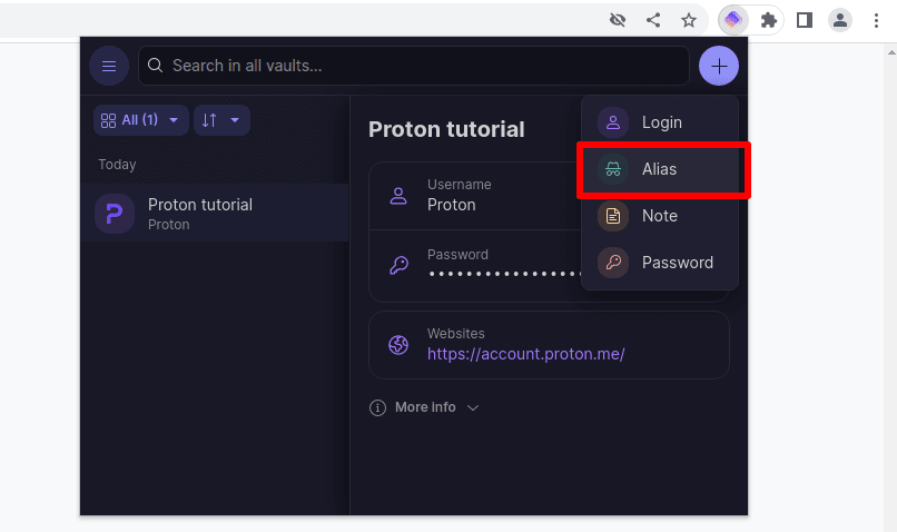 How to use an email alias in Proton Pass for desktop | Proton