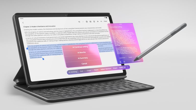 Lenovo ra mắt Idea Tab tích hợp AI hướng đến người dùng học sinh, sinh viên