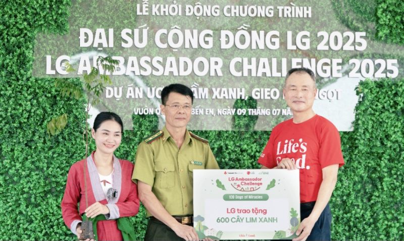 LG chính thức triển khai chương trình Đại sứ Cộng đồng LG 2025 tại Vườn Quốc gia Bến En, tỉnh Thanh Hoá.