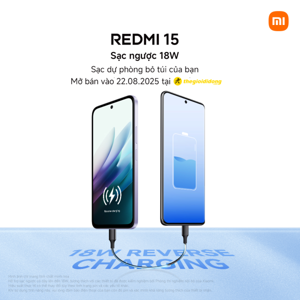Redmi 15 pin silicon carbon 7000mAh sắp ra mắt, kèm cơ hội sở hữu vé concert “Anh Trai Vượt Ngàn Chông Gai”