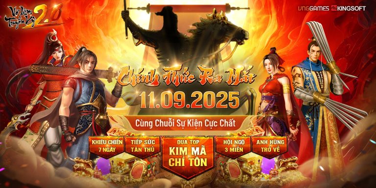 Võ Lâm Truyền Kỳ 2.0 chính thức ra mắt vào ngày 11/9/2025