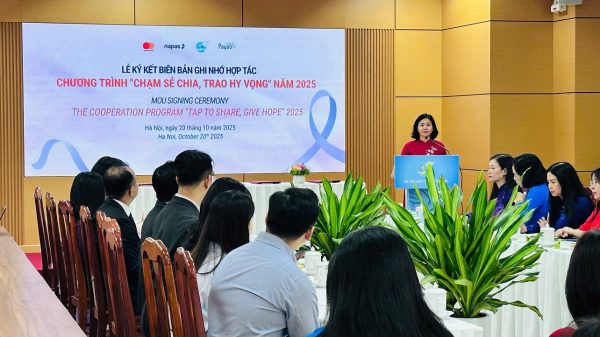 Trung ương Hội Liên hiệp Phụ nữ Việt Nam hợp tác cùng NAPAS, Mastercard và Payoo triển khai chương trình an sinh xã hội ‘Chạm sẻ chia, trao hy vọng 2025’”